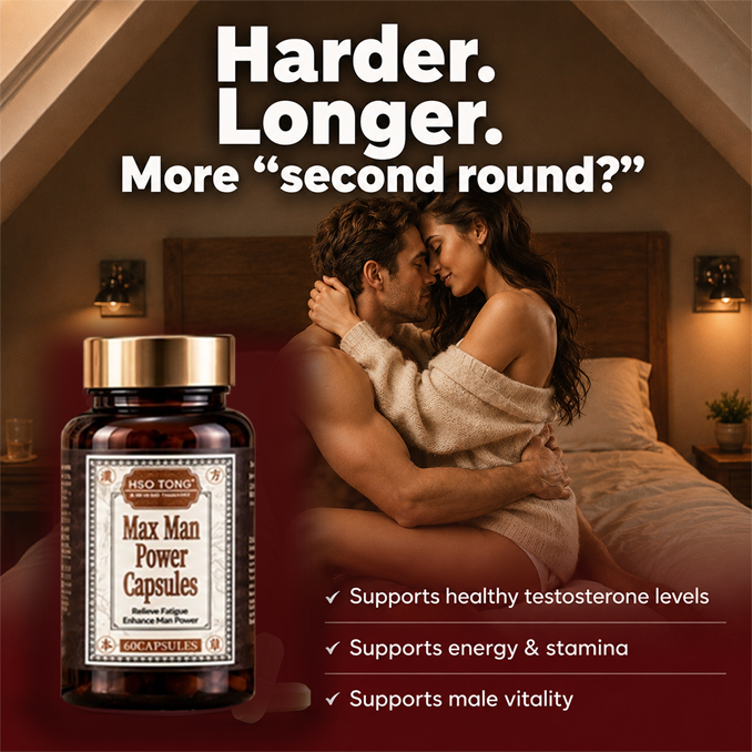 HSOTONG Max Man Power Capsules lifestyle visual