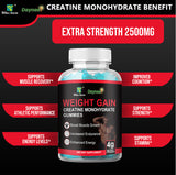 Fast Weight Gain Gummy hcl muscle growth Supplement Energy monohydrate creatine gummies for women men